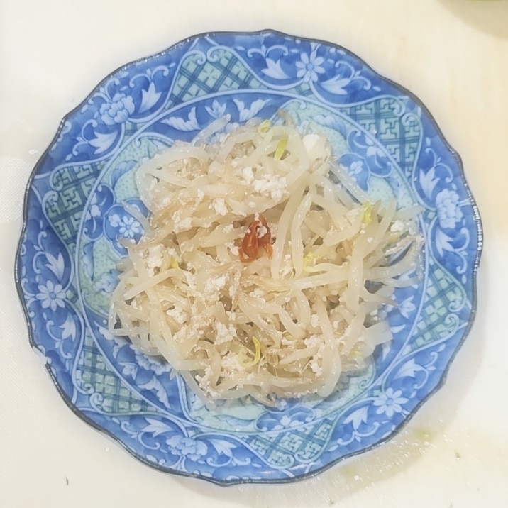 もやしの卵白ツナ缶オイル